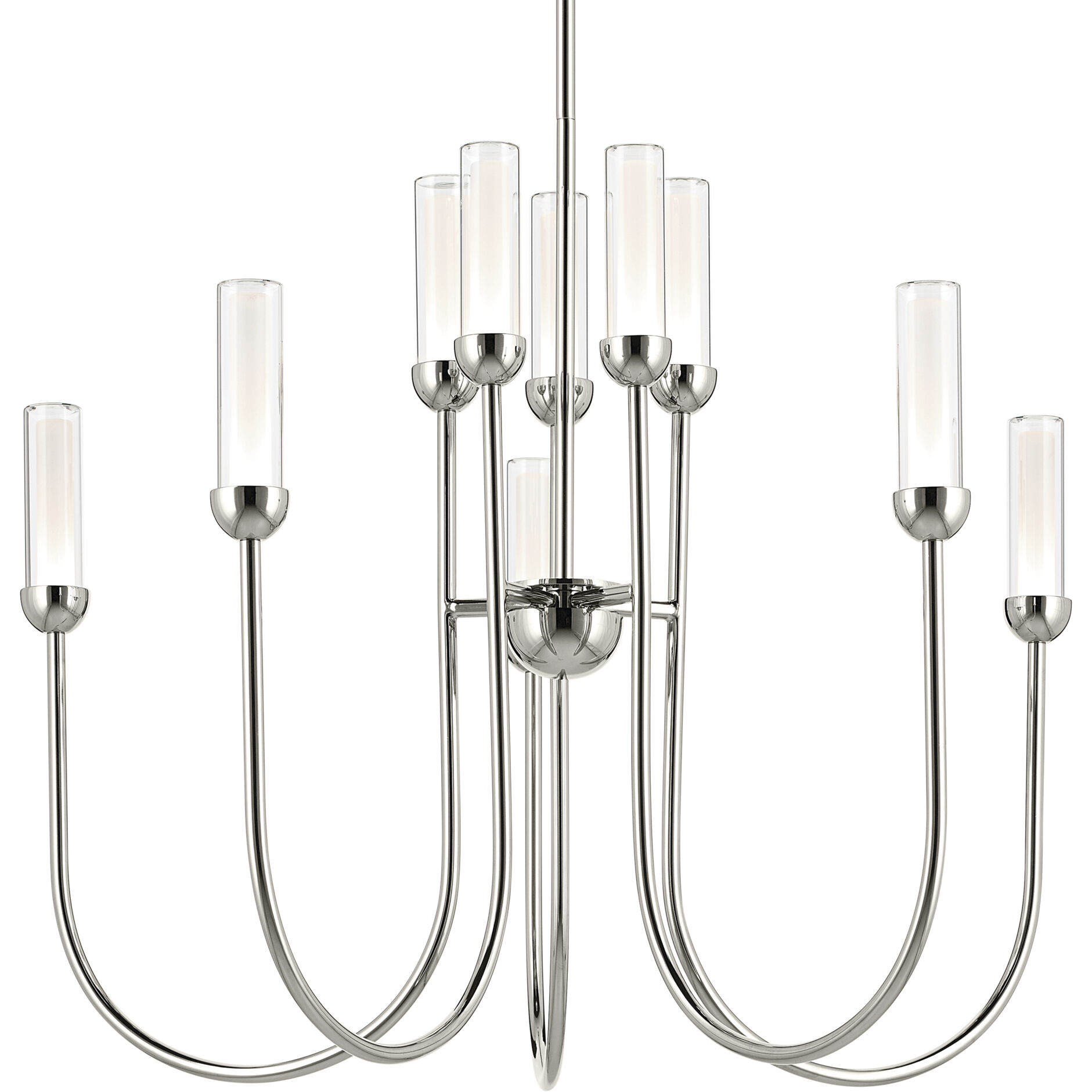 Moraine LED Polished Nickel Chandelier Ceiling Light