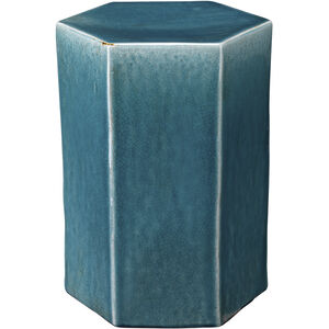 Porto 16 X 12 inch Azure Ceramic Side Table