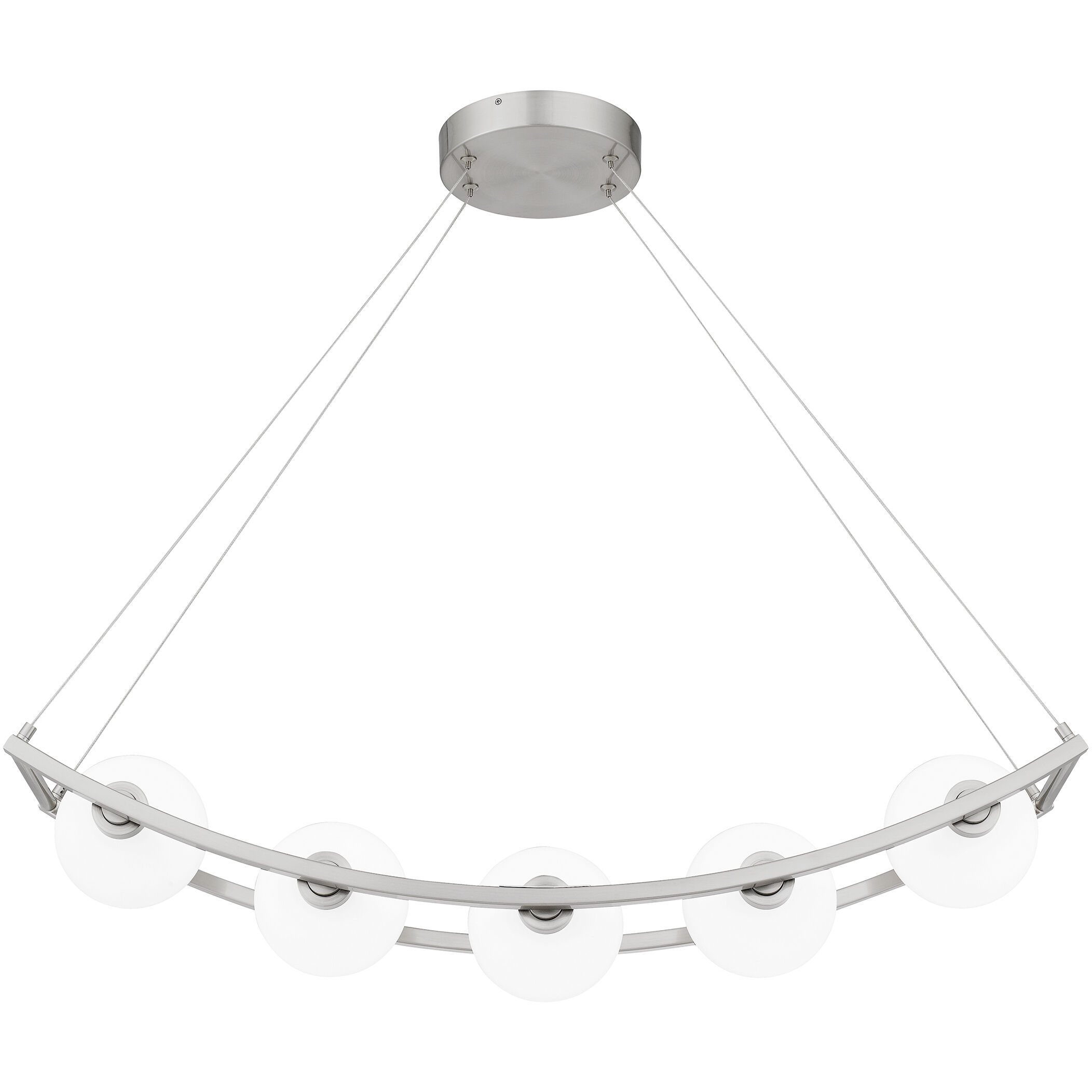 Enzo 5 Light 37.75 inch Brushed Nickel Island Light Ceiling Light