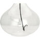 June 31 inch 150 watt Clear Glass Body Table Lamp Portable Light