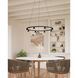 Dune LED 33.25 inch Black Chandelier Ceiling Light