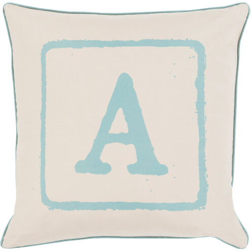 Big Kid Blocks 18 inch Teal, Khaki Pillow Kit