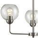 Astoria 3 Light 23 inch Brushed Nickel Chandelier Ceiling Light