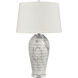 Causeway Waters 31 inch 150.00 watt White Marbleized with Clear Table Lamp Portable Light