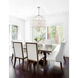 Carson 6 Light 16 inch Polished Nickel Foyer Light Ceiling Light