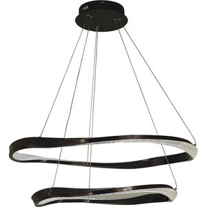 Oakley LED 32 inch Black Dining Chandelier Ceiling Light
