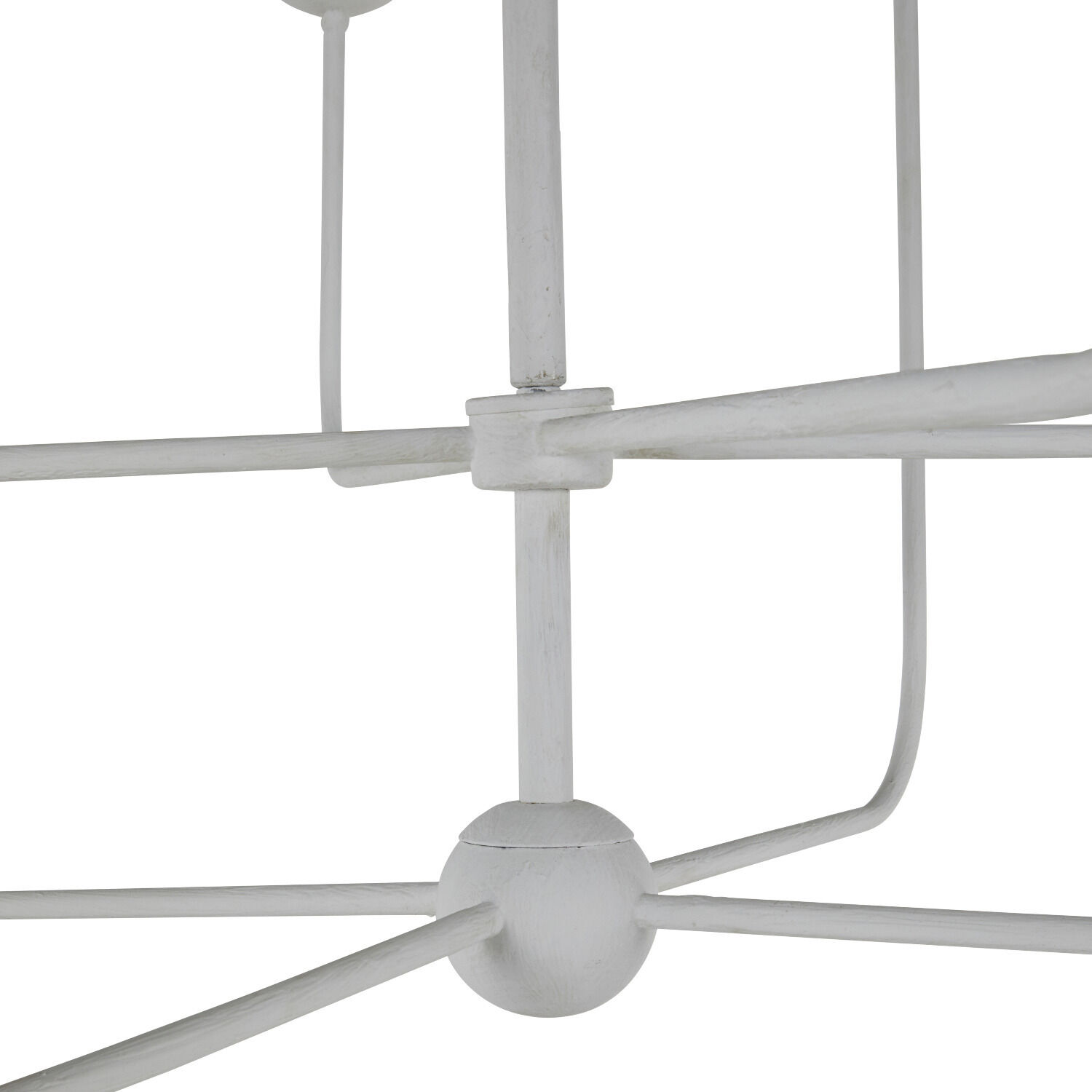 Lilly 8 Light 42 inch Plaster White Chandelier Ceiling Light