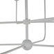 Lilly 8 Light 42 inch Plaster White Chandelier Ceiling Light
