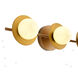 Canada 3 Light 5 inch Brass Wall Sconce Wall Light