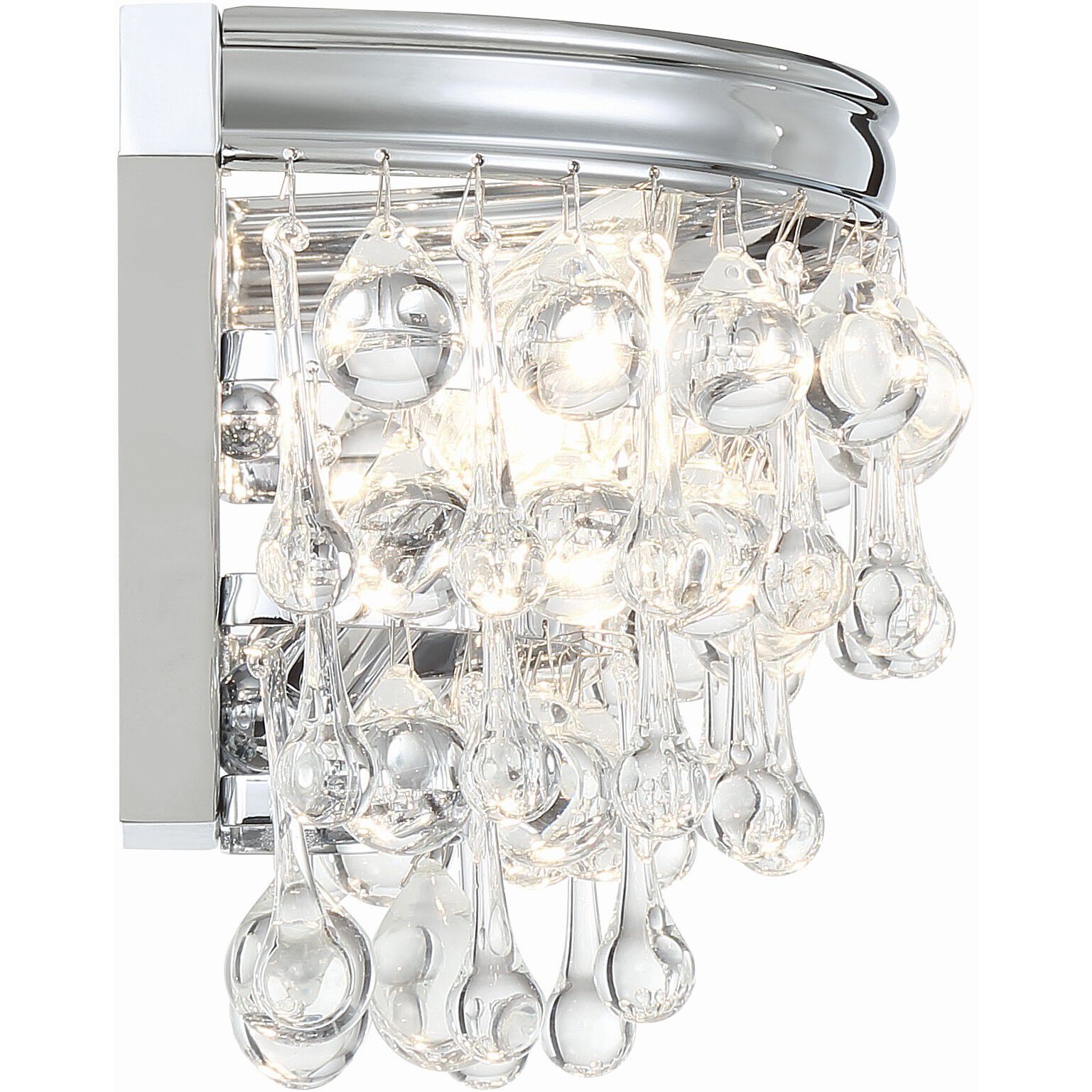 Calypso Bath Wall Light in Polished Chrome