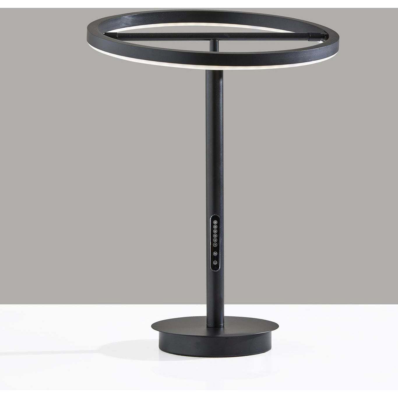 Falcon 18 inch 15.00 watt Black Table Lamp Portable Light, with Smart Switch