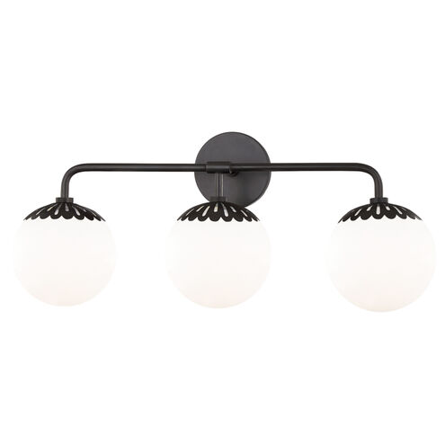 Paige 3 Light 24 inch Old Bronze Bath Vanity Wall Light