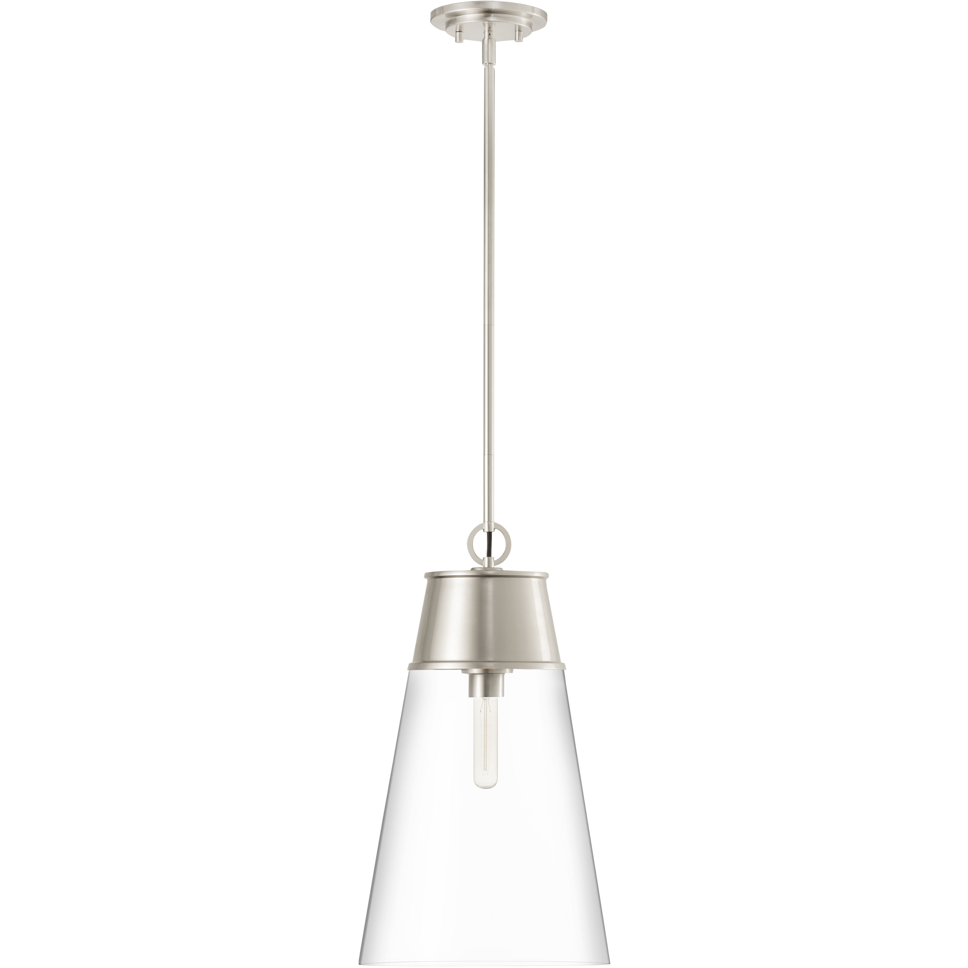 Wentworth 1 Light 11.5 inch Brushed Nickel Pendant Ceiling Light
