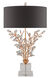 Forget-me-not 32 inch 75 watt Chinois Gold Leaf Table Lamp Portable Light