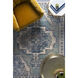 Bohemian 88 X 63 inch Teal Rug in 5 x 8, Rectangle