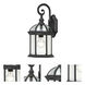 Boxwood 1 Light 15.75 inch Textured Black Outdoor Wall Lantern