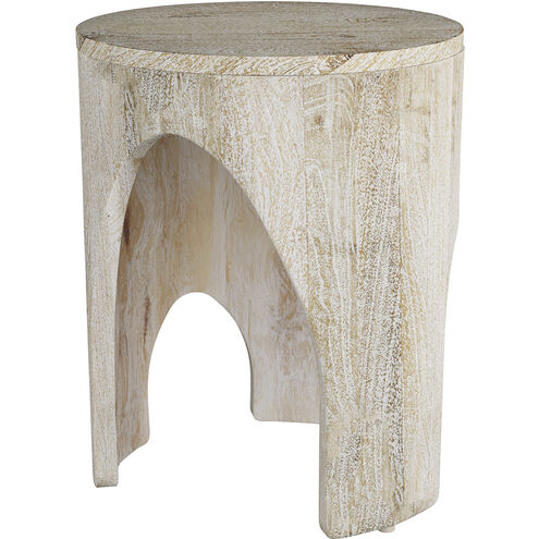 Berlof 22.5 X 18 inch White Wash End Table