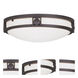 Titania 2 Light 13 inch Bronze Flush Mount Ceiling Light