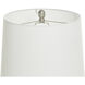 Alba 30 inch 100.00 watt Cream and Nickel Table Lamp Portable Light