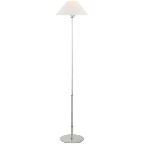 J. Randall Powers Hackney 52.25 inch 40.00 watt Polished Nickel Floor Lamp Portable Light in Linen