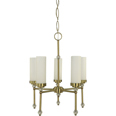 Emily 5 Light 24 inch Brushed Brass Dining Chandelier Ceiling Light
