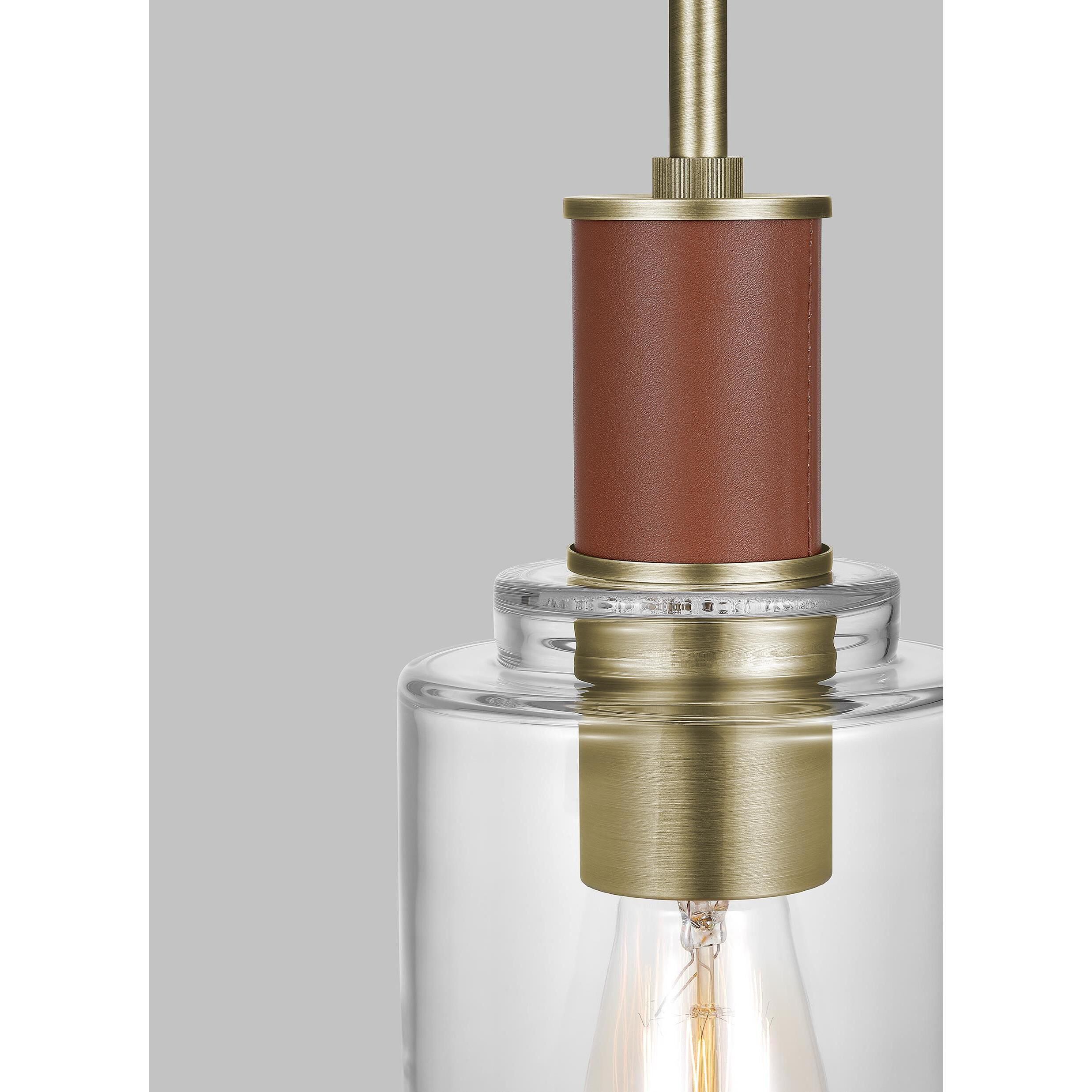 Hadley 1 Light 5 inch Time Worn Brass Pendant Ceiling Light