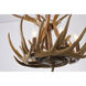 Canada 6 Light 22 inch Natural Horn Chandelier Ceiling Light