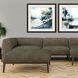 Waterside Collection Modern Rubbed Matte Espresso Wood With Honeycomb Embossing Framed Art