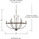 Greyson 12 Light 40 inch Bronze Chandelier Ceiling Light