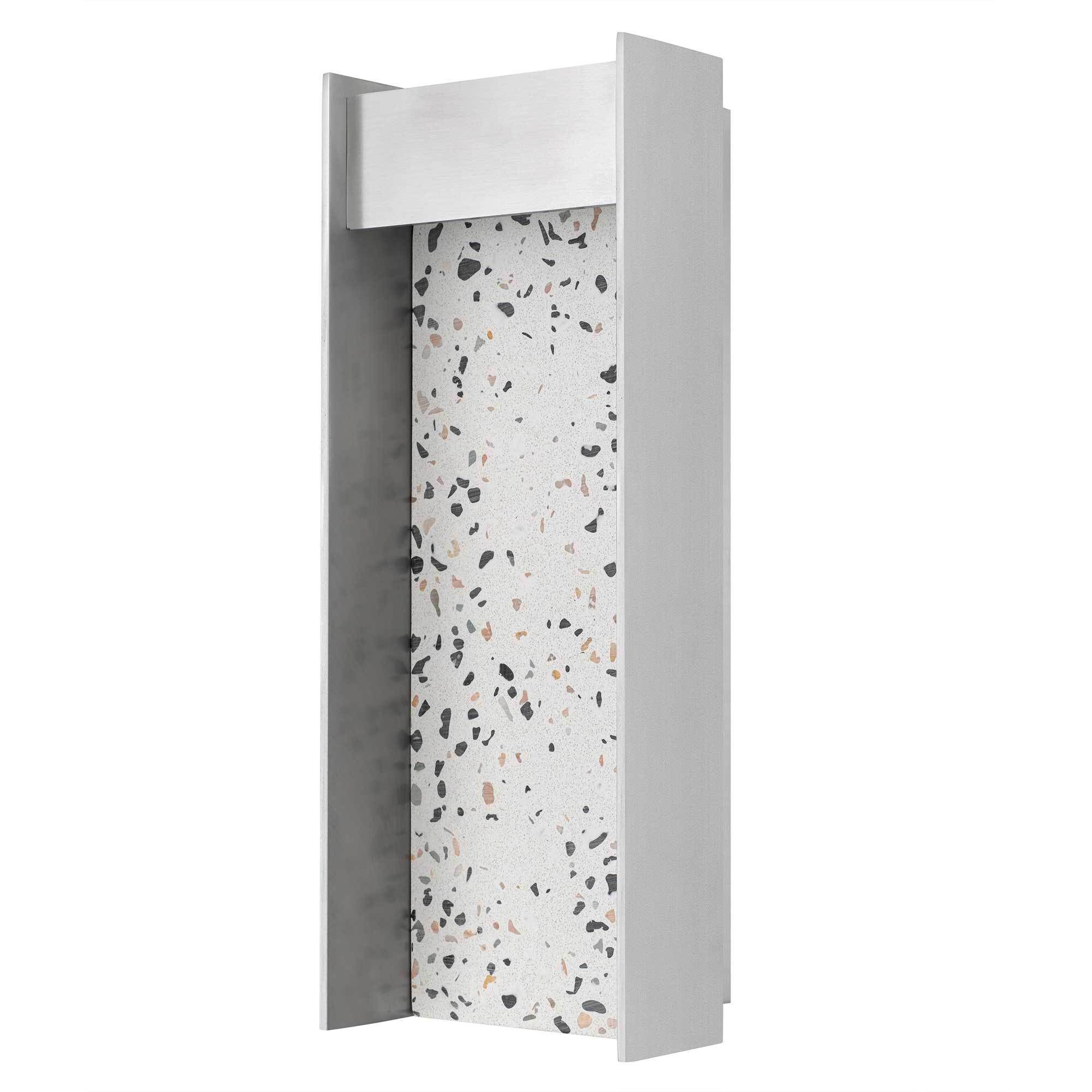 Terrazzo LED 14 inch Brushed Aluminum Outdoor Wall Sconce