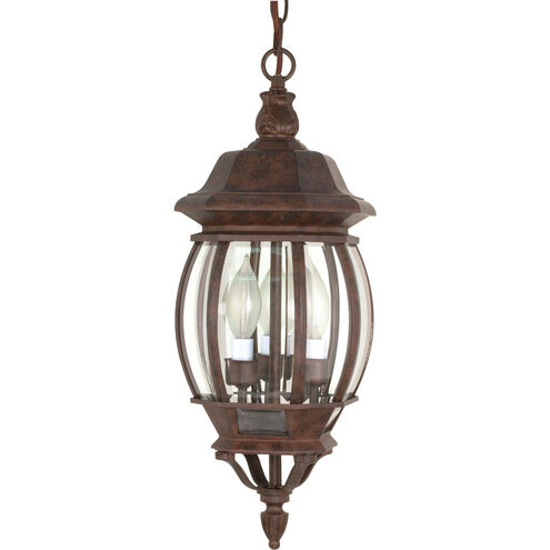 Central Park 3 Light 7 inch Old Bronze Outdoor Hanging Lantern