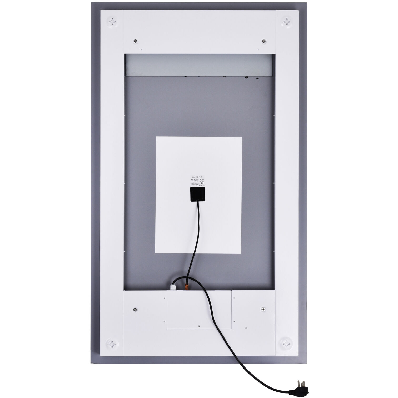 Abril 49 X 29.5 inch Matte White Mirror, Rectangle