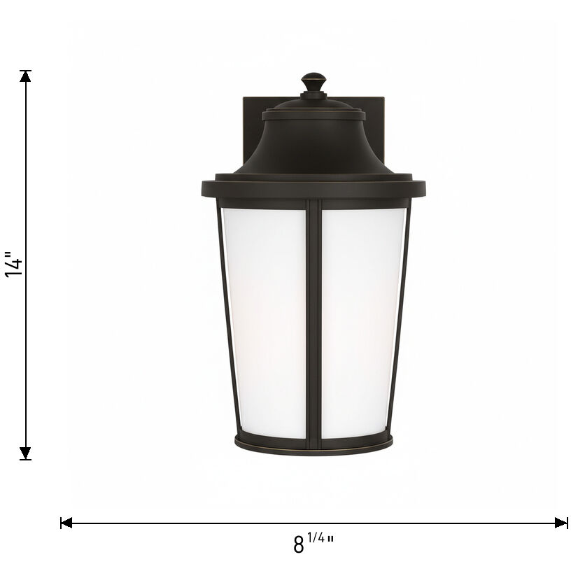 Portola 1 Light 14 inch Antique Bronze Outdoor Wall Lantern, Medium