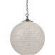 Finhorn 1 Light 15.75 inch Pearl/Antique Silver Leaf Pendant Ceiling Light