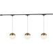 Monae 120 Brushed Gold Trilo Track Ceiling Light
