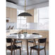 Ofelia 1 Light 15.75 inch Matte Black/Aged Brass Pendant Ceiling Light in Matte Black and Aged Brass