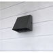 Wedge LED 5 inch Matte Black Outdoor Wall Light