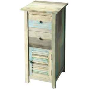Fiona Painted Rustic Artifacts Chest/Cabinet