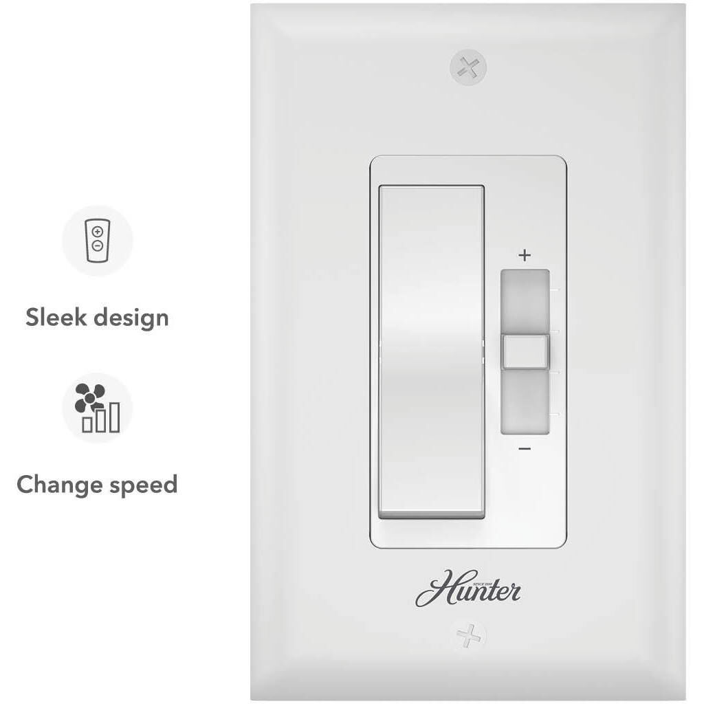 Samantha Matte White Slider Wall Controller