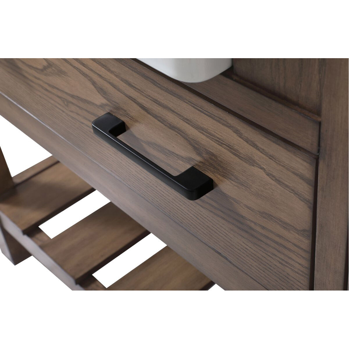 Clement 72 X 22 X 34.13 inch Driftwood Bathroom Vanity Cabinet