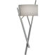 Arbo 2 Light 10 inch Vintage Platinum ADA Sconce Wall Light in Natural Anna