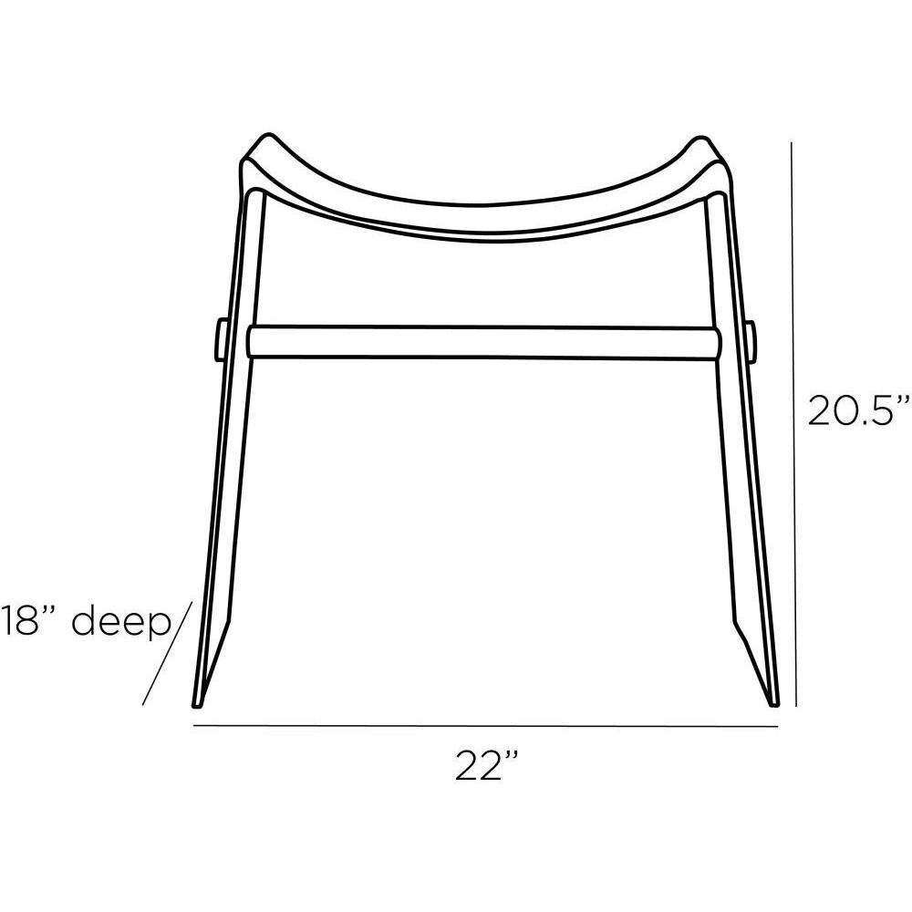 Montez 20.5 inch Blackened Stool