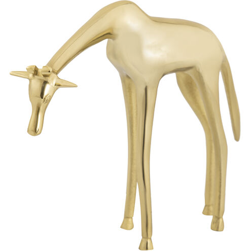 Brass Giraffe 9 X 3.75 inch Sculpture, Small