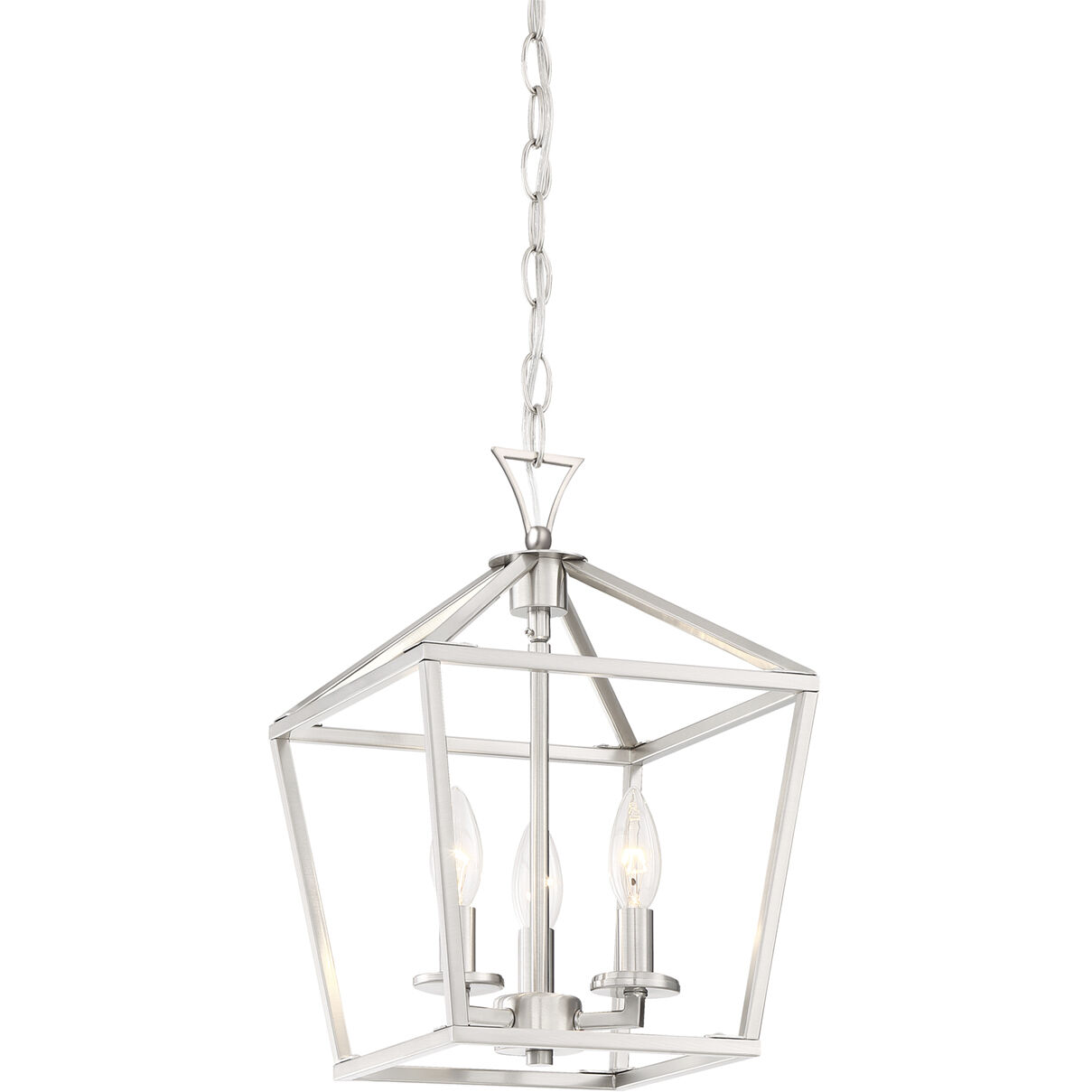 Townsend 3 Light 10 inch Satin Nickel Pendant Ceiling Light, Essentials