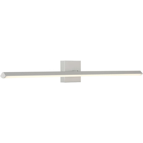 Float 1 Light 36 inch Silver Bath Vanity Light Wall Light