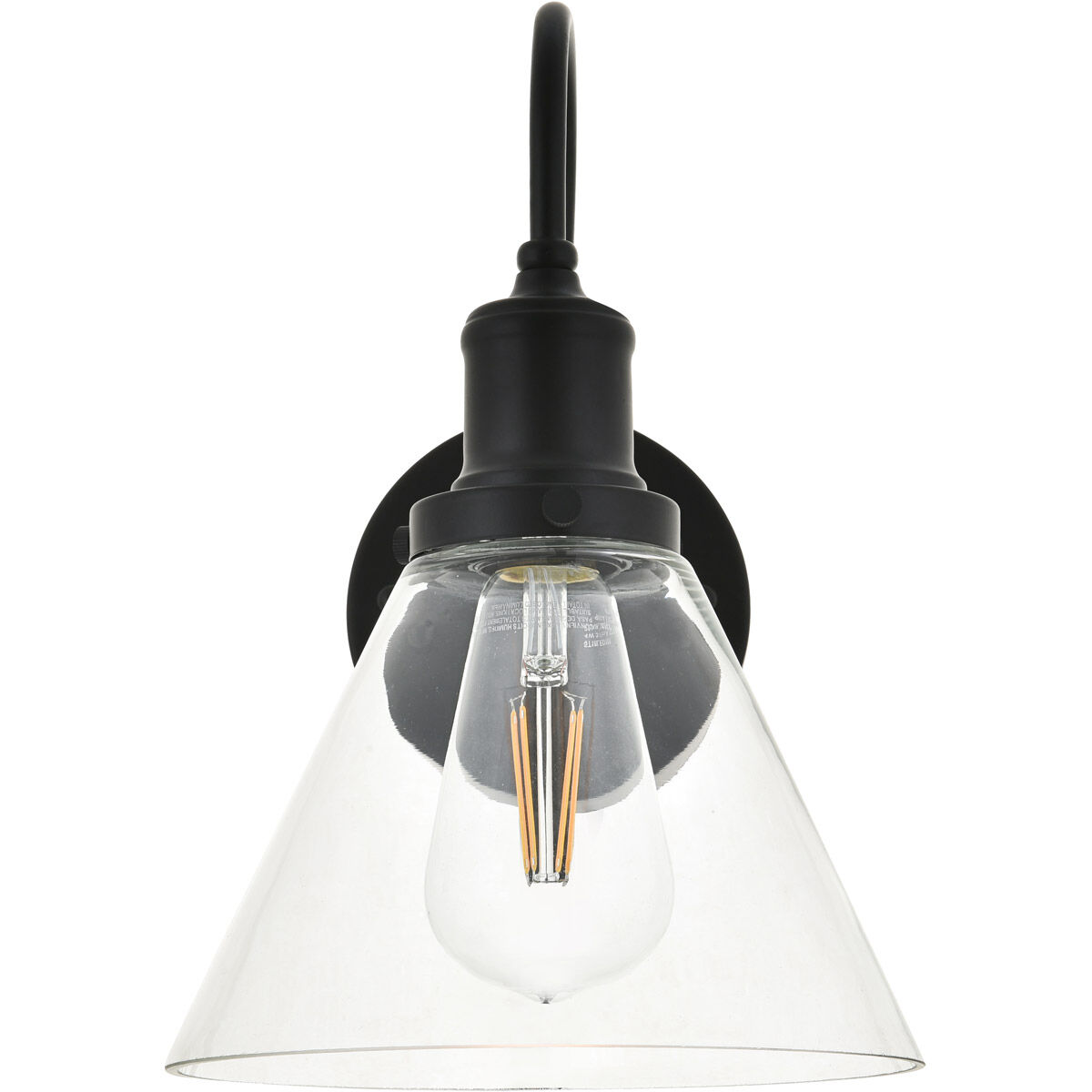 Histoire 1 Light 8 inch Black Wall Sconce Wall Light