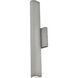 Raine 17 inch Silver Outdoor Wall Light