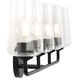 Celino 4 Light 32.5 inch Black Vanity Light Wall Light