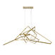 Orchard LED 15 inch Sliver Leaf and Crystal Chandelier Ceiling Light