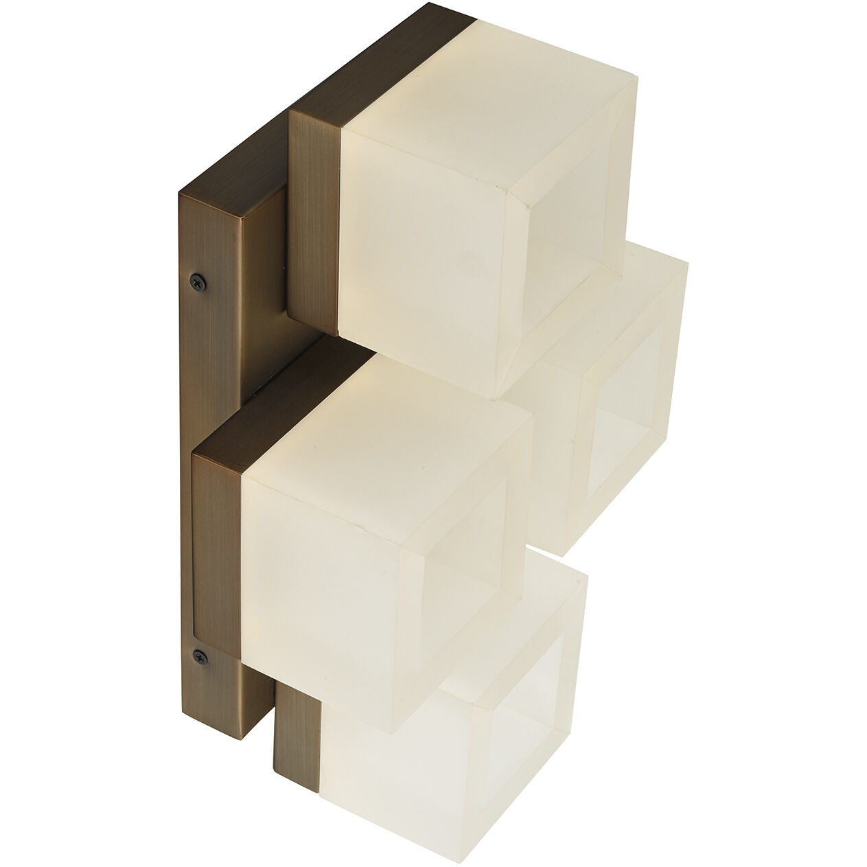 Cubic LED 9 inch Bronze Flush Mount Ceiling Light